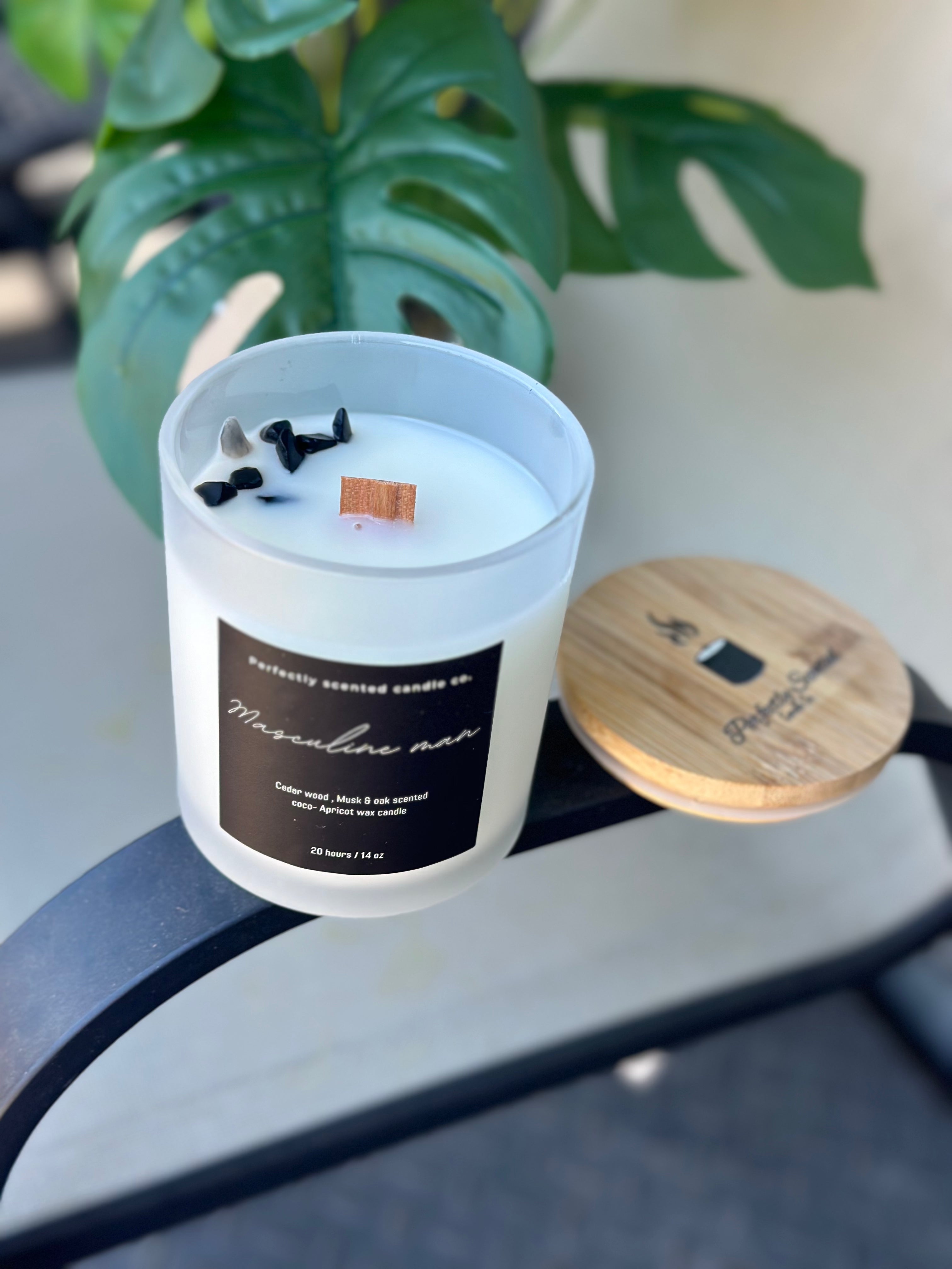 Men Candle- Mahogany Teakwood scent ￼